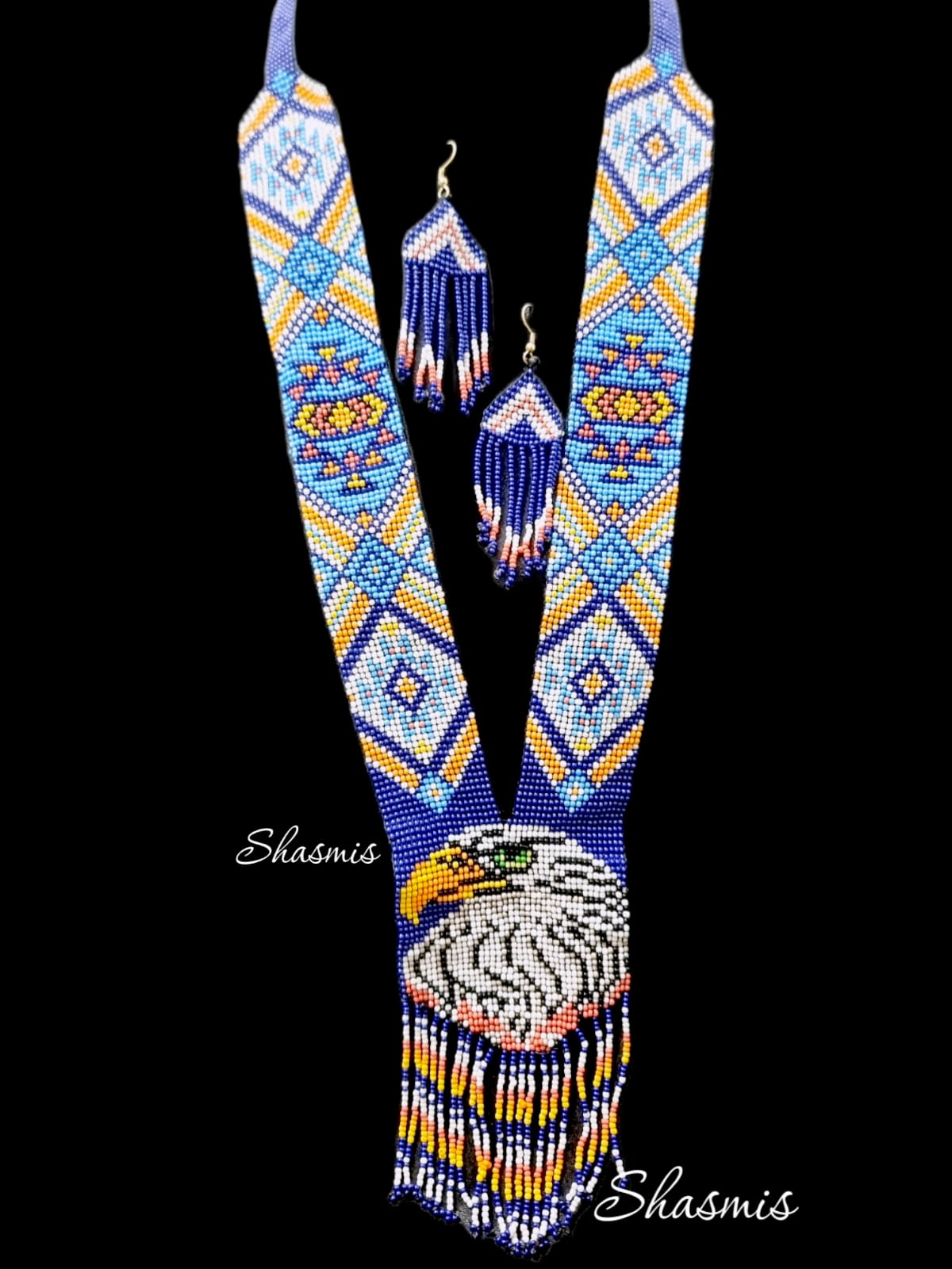Eagle Beaded Necklace Set
