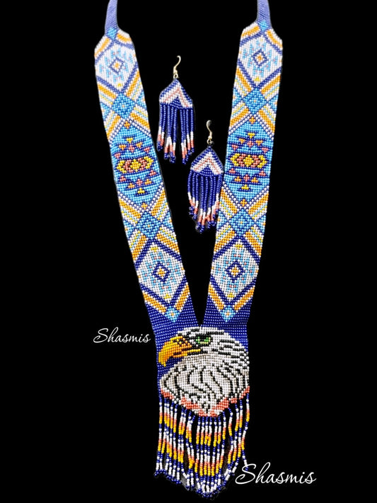 Eagle Beaded Necklace Set