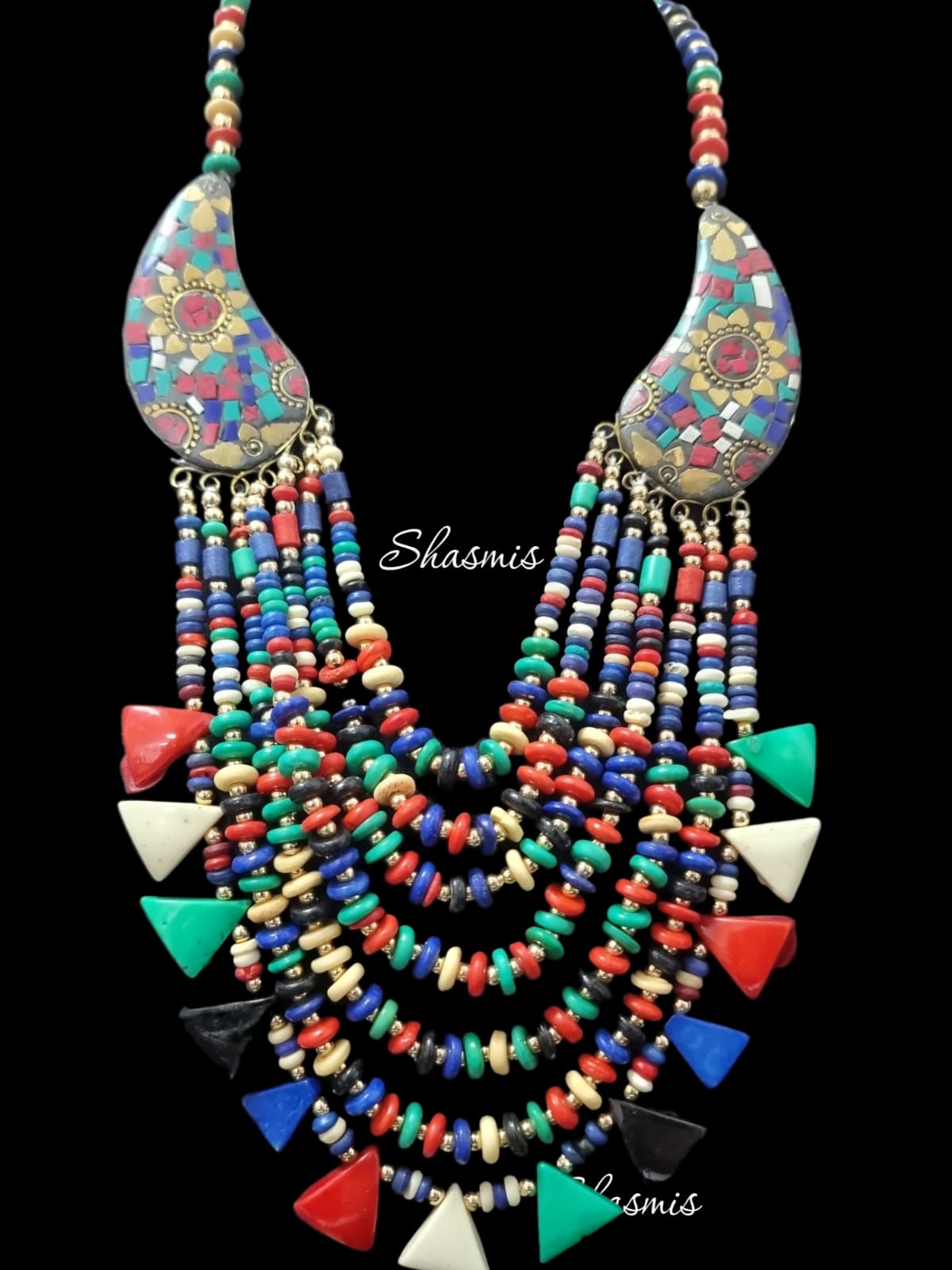 Multi Color Strands Necklace 