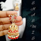 Matte Gold Plated Jhumka Earrings