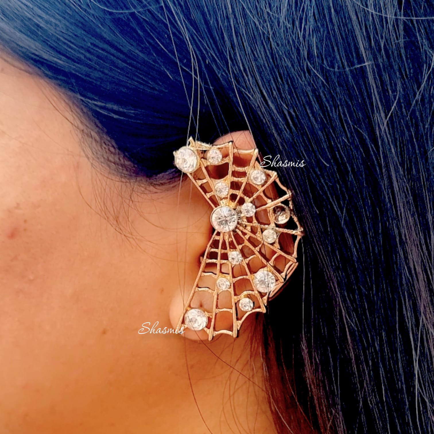 Spider Web Earcuff