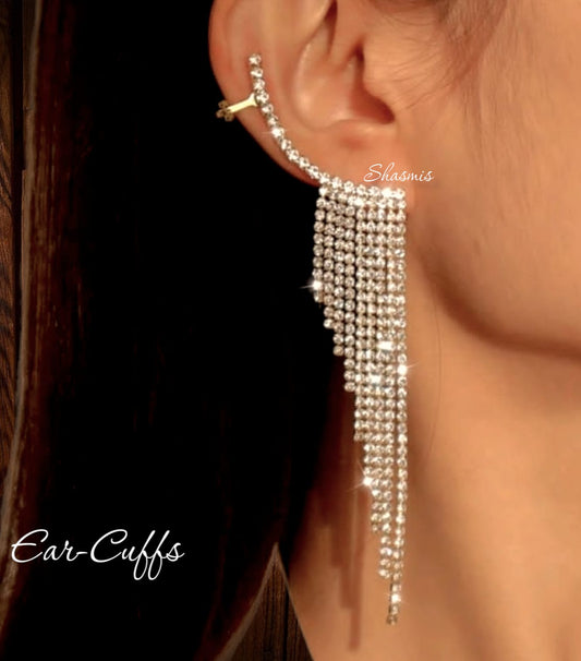 Gold Long Earcuff