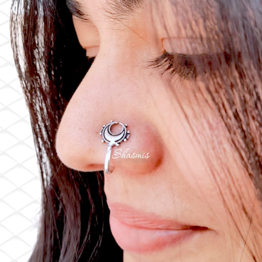Chand Silver Non-Pierced Nose Pin