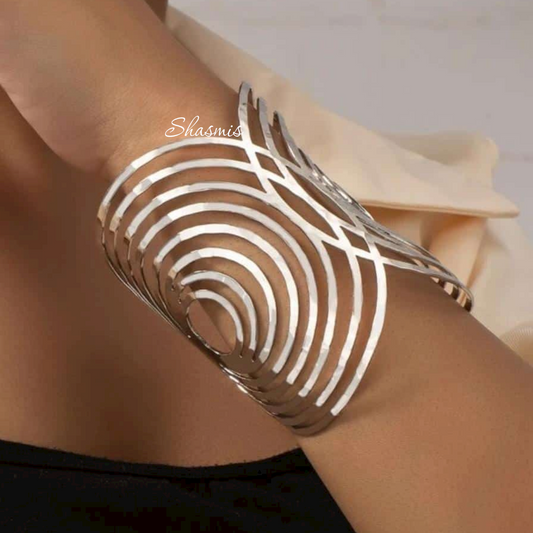 Silver Hand Cuff Bracelets