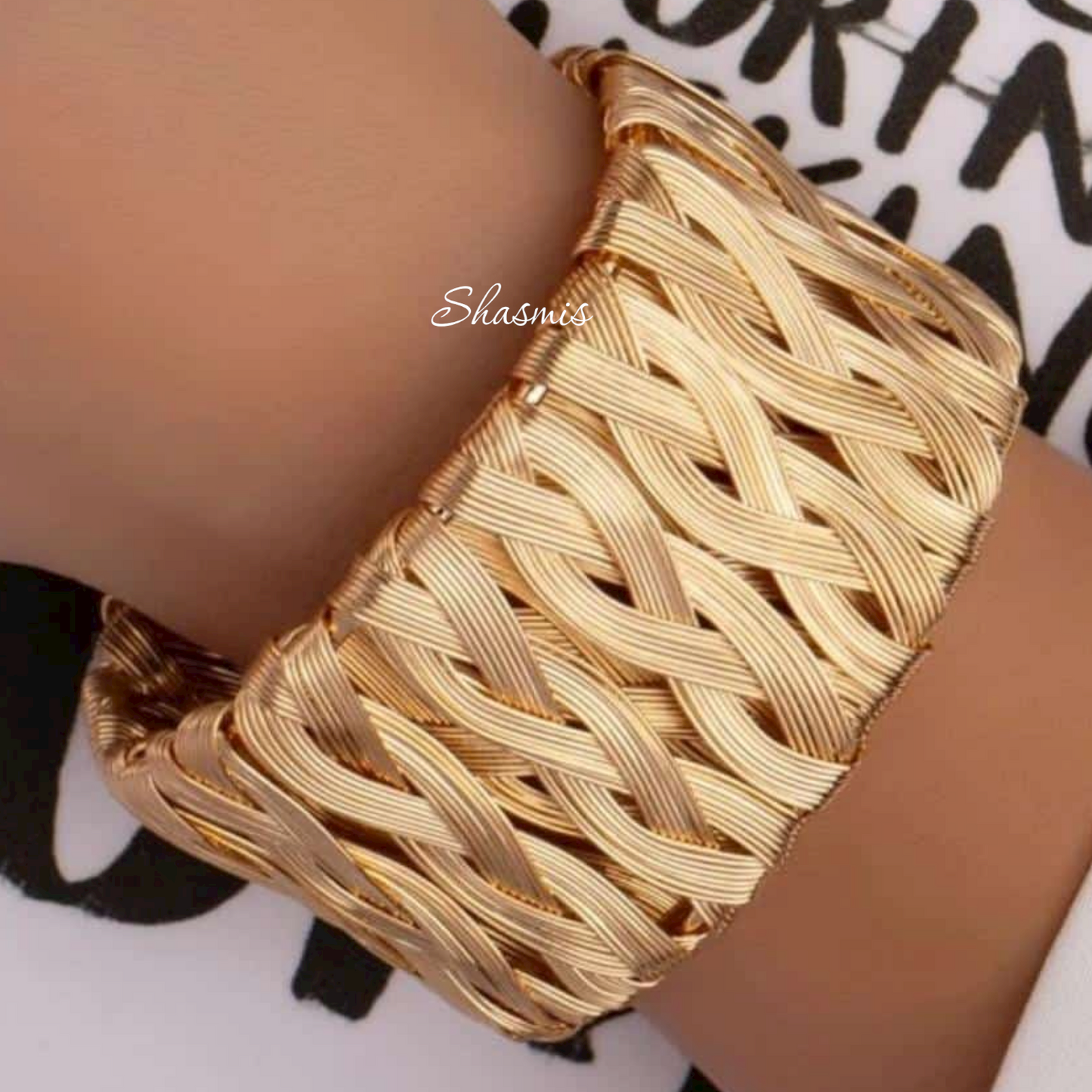 Golden Plating Cuff Bracelets