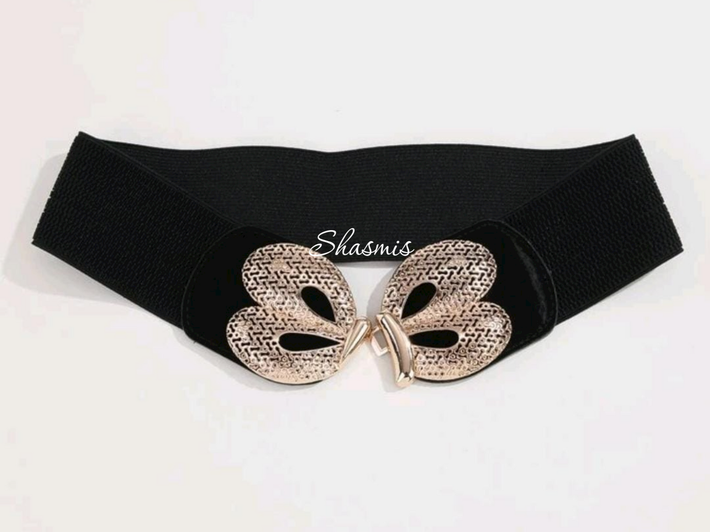 Butterfly Black Waist Belt