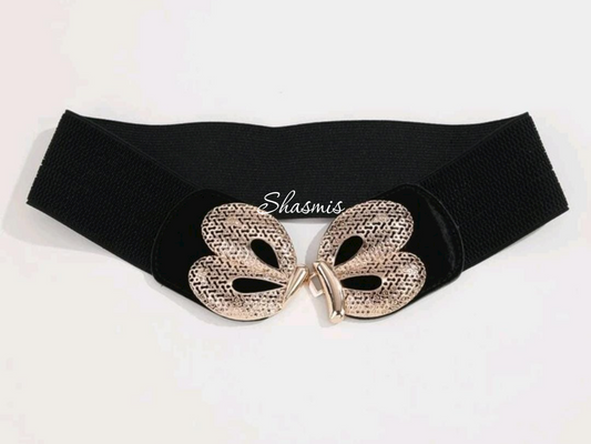 Butterfly Black Waist Belt