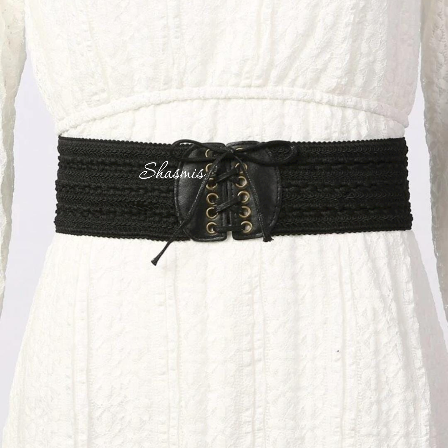 Black Stretchable Waist Belt