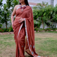 Brown Color Silk Saree
