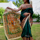 Green Color With Heavy Border Silk Saree