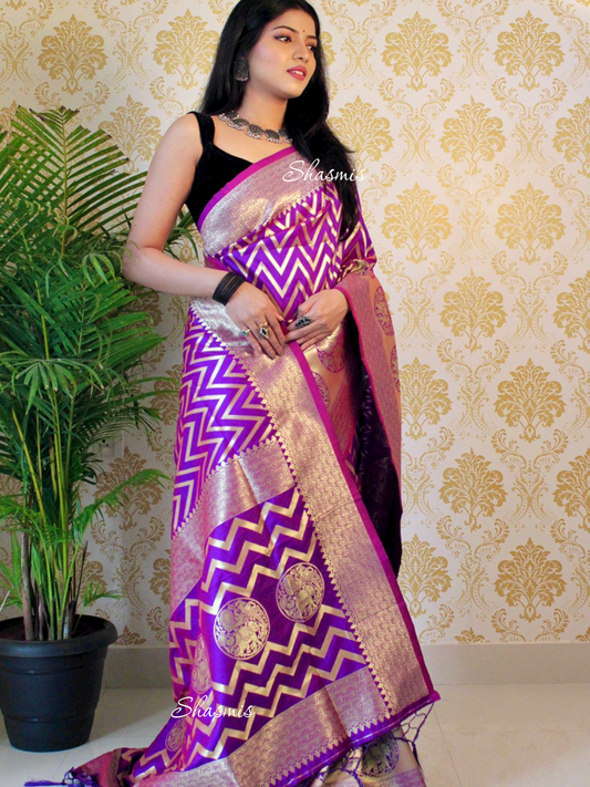 Purple Color Silk Saree