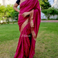 Dark Pink Maysore Silk Saree