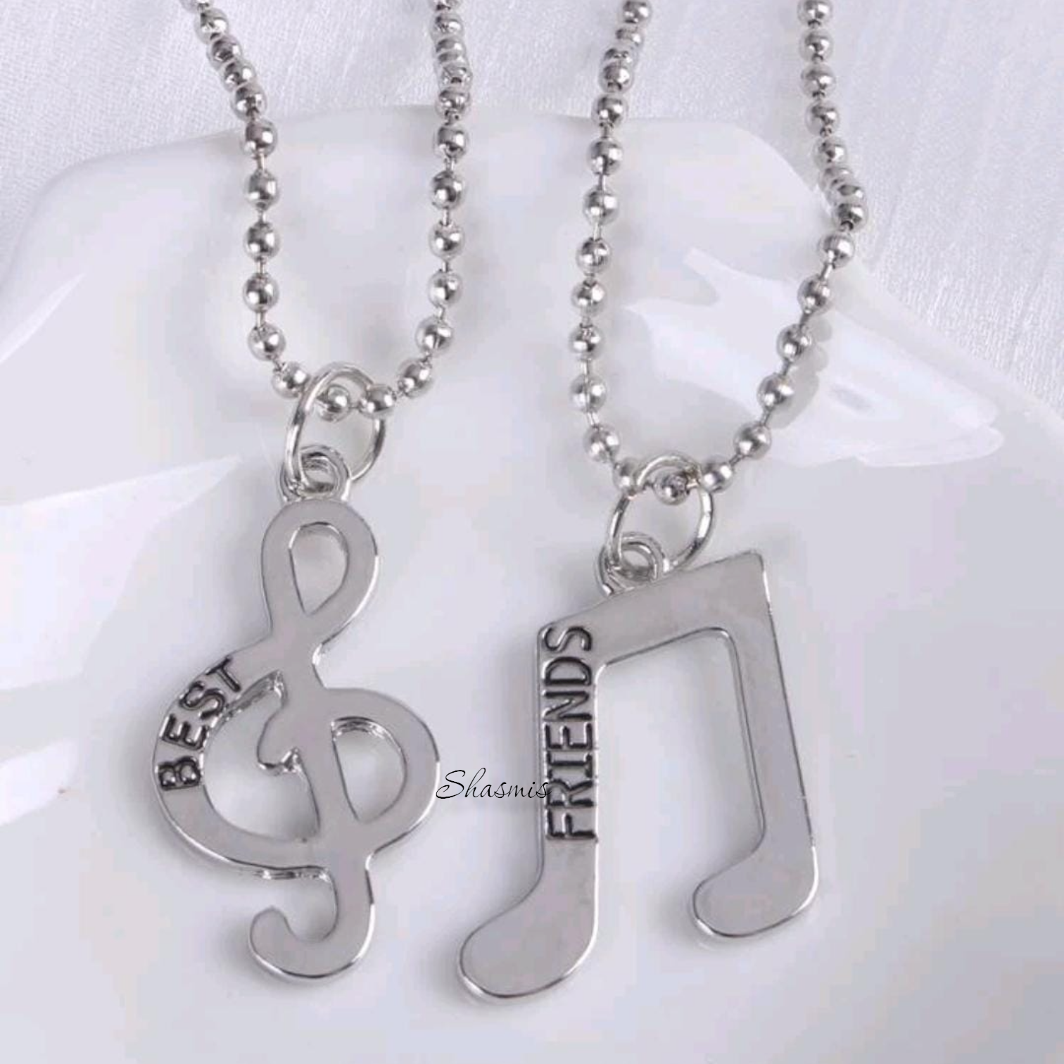 Best Friends Tune Silver Chain 