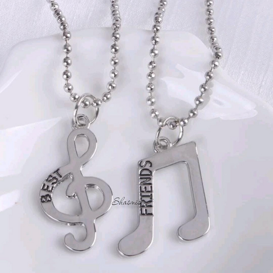 Best Friends Tune Silver Chain 