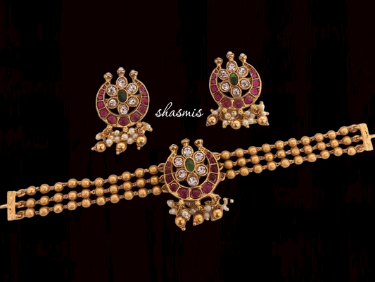Beautiful High Neck Choker Set