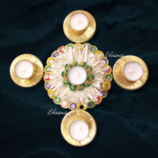 Flower Design Candle Holder 