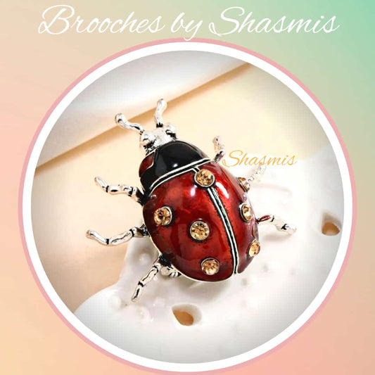 Ladybug Vintage Brooch 