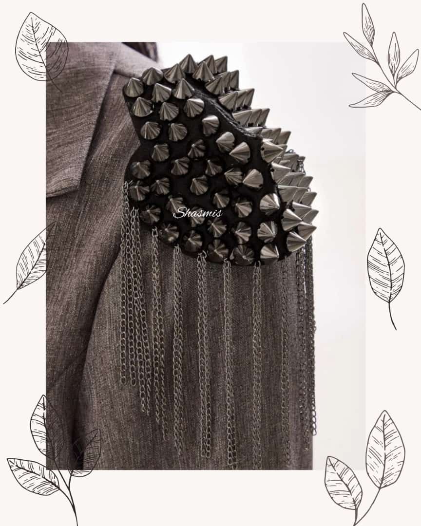 Shoulder Tassel Brooch, Pair