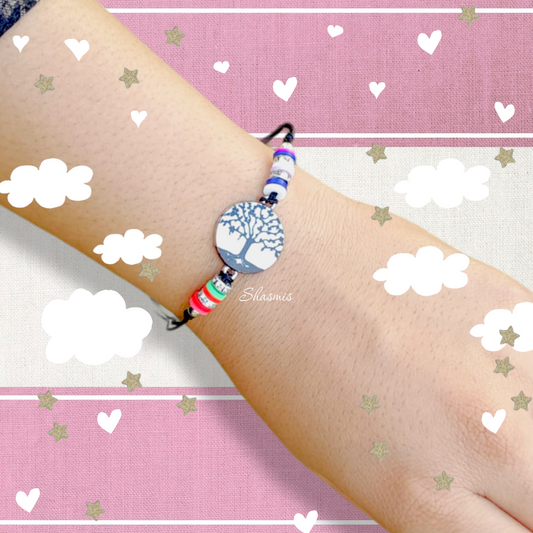 Tree Design With Beads Bracelets For Kids,