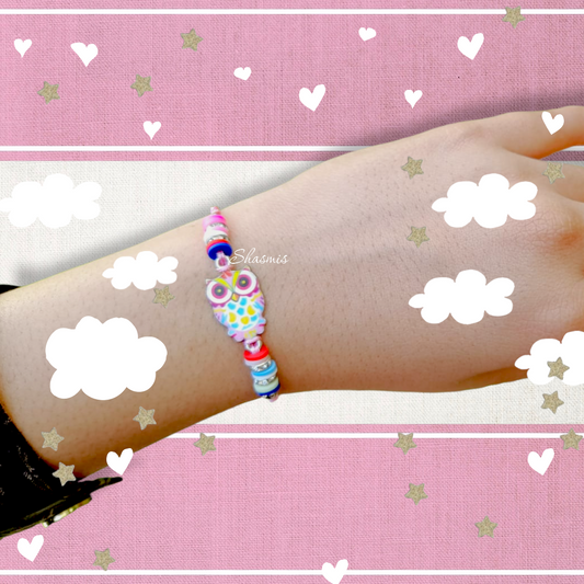 Owl Beads Bracelets For Kids,