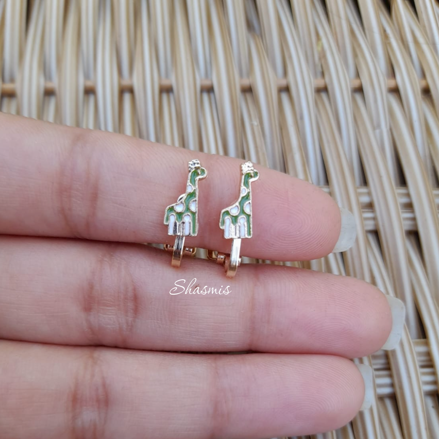 Giraffee Earrings For Kids, Packed In Gift Box