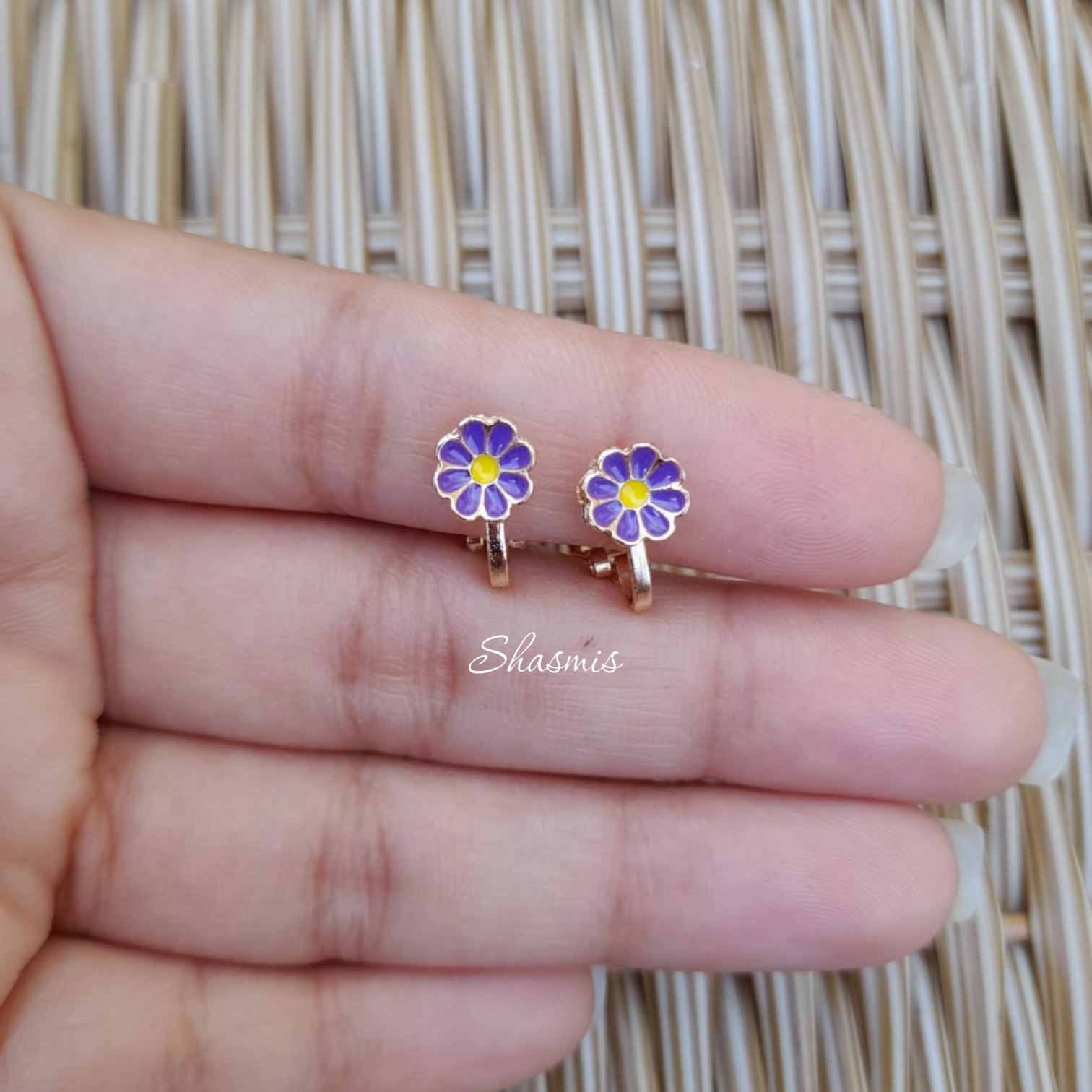 Small Flower Earrings For Kids, Packed In Gift Box