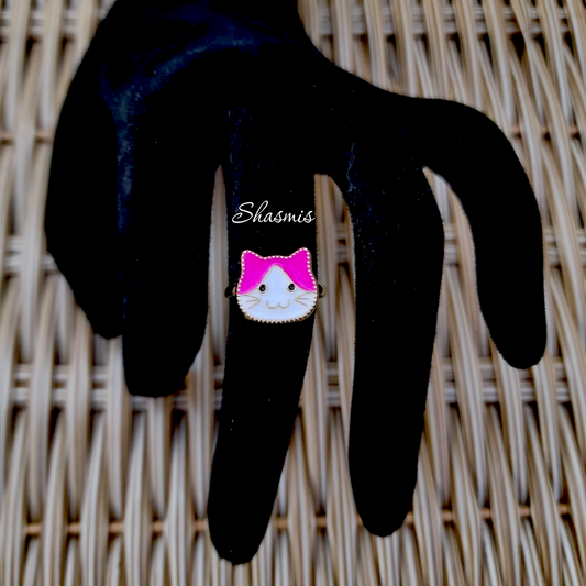 Cute Cat Face Ring For Kids, Packed In Gift Box