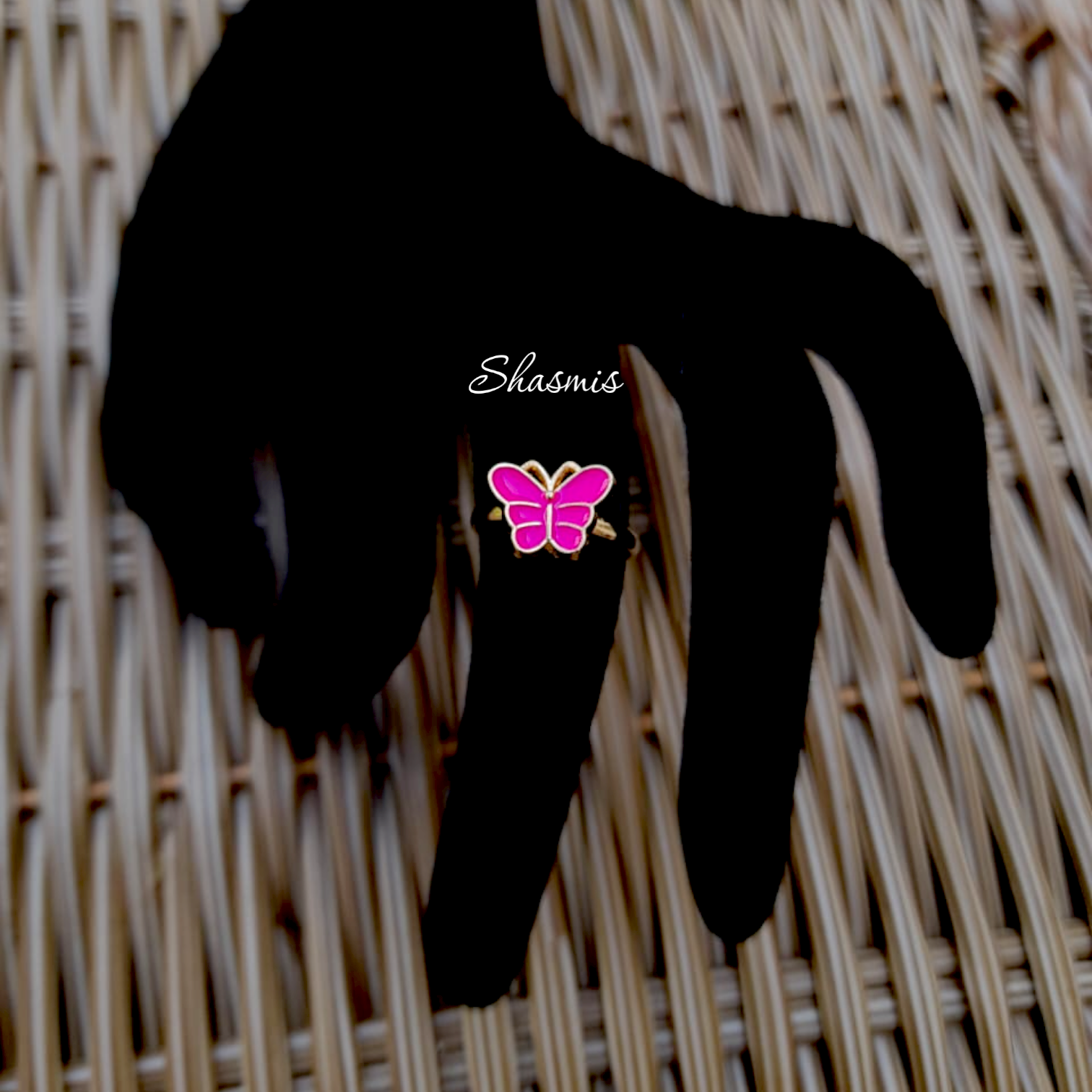 Pink Butterfly Ring For Kids, Packed In Gift Box