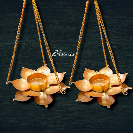 Flower Diya Holder 
