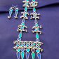 Blue Shade Oxidised Long Necklace 