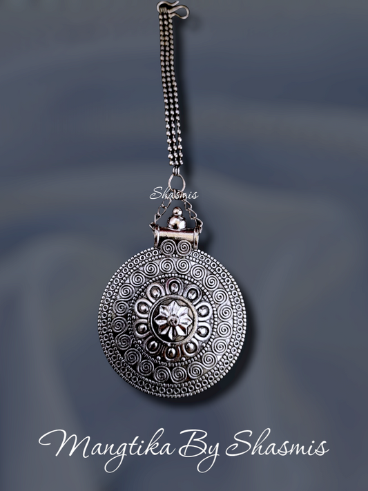 Oxidised Design Traditional Mangtika