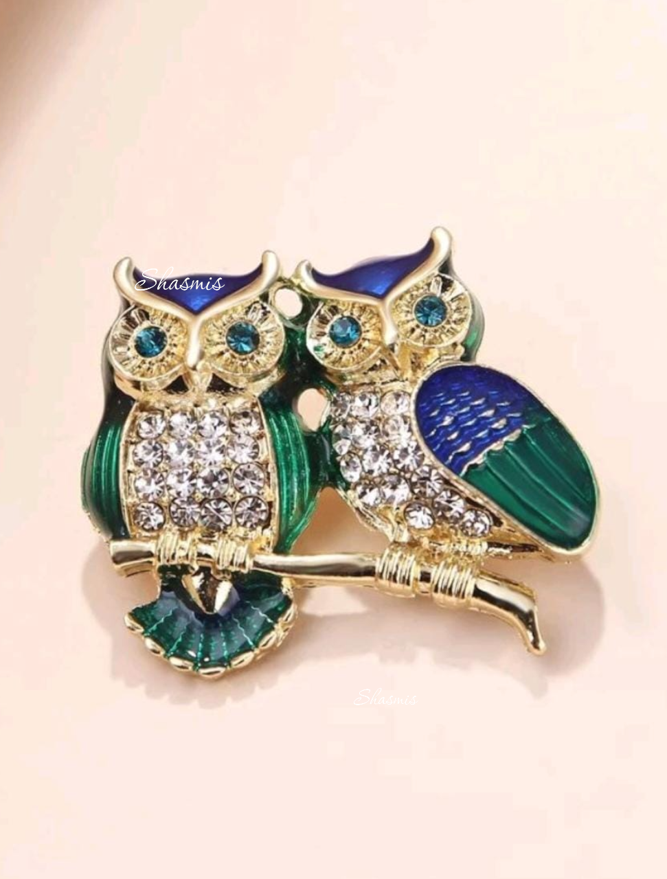 Rama Blue Stone With Golden Design Tear Drop Rings
