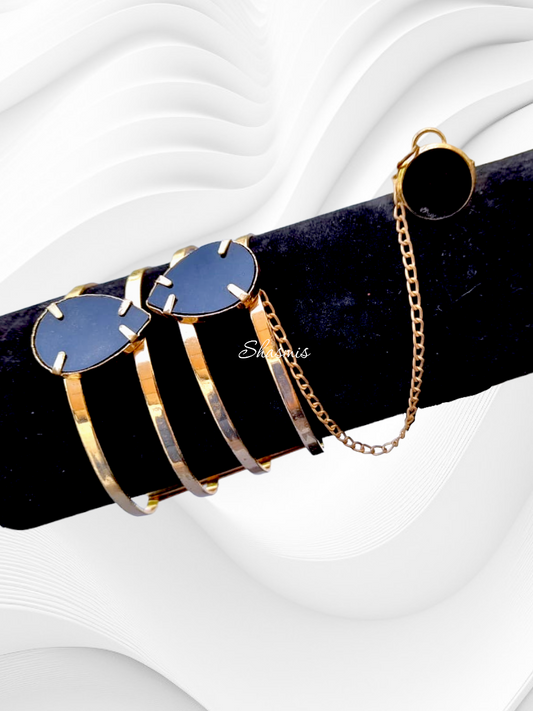 Black Stone Golden Hand Harness 