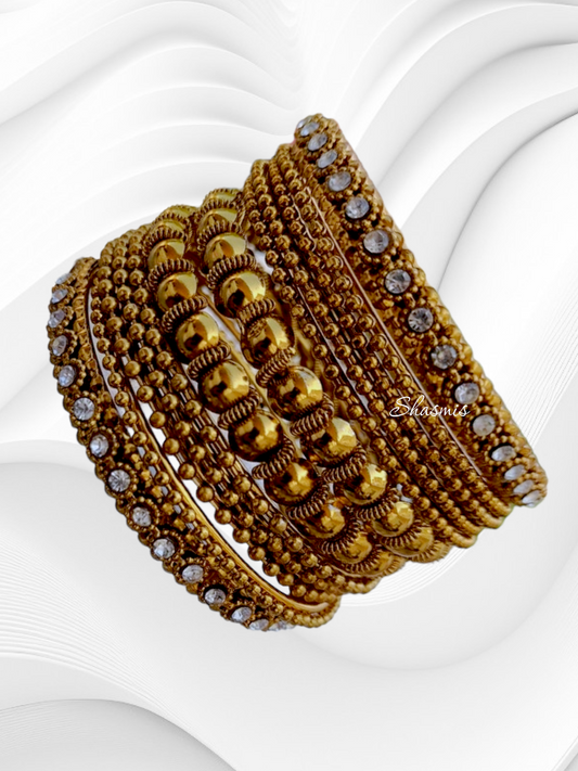 Golden Bangles Set
