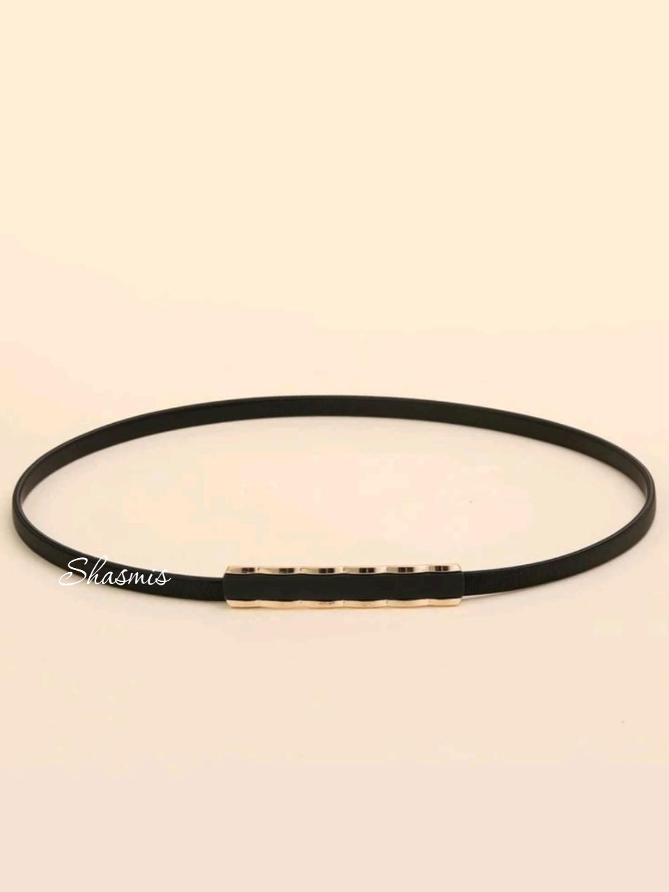 Black Color Buckle Belt