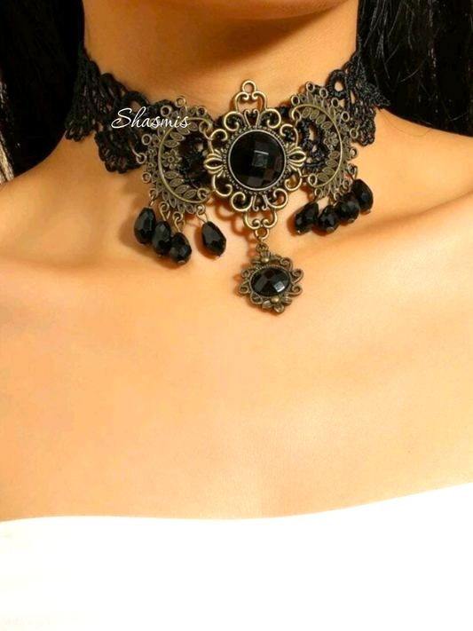 Black Neck Fancy Choker 