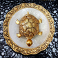 Tortoise Statue Sculpted in Great Detail in Ivory Antique Finish