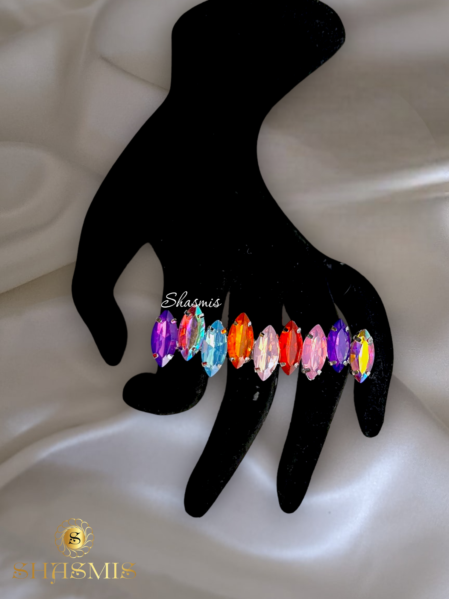 Multi Color Stone Design Prerto Ring