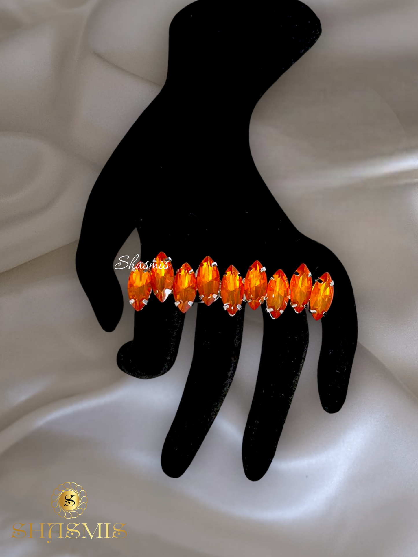 Orange Color Prerto Design Ring