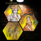 Radha Krishna Hexagon Painting Set Of 3