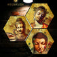 Buddha Design Set Of 3 Wall Hexagaon painting