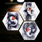 Art Of Ganesha Hexagon Wall Painting Set Of 3