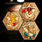 Ganpati Bappa Design Set Of 3 Wall Hexagaon painting