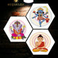 Avtar Wall Hexagaon Painting Set Of 3